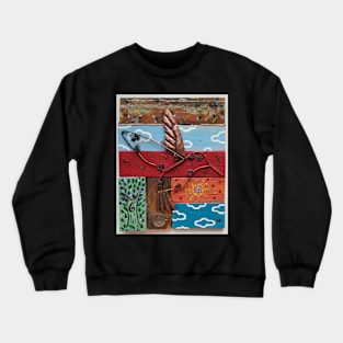 HUMMINGBIRD WOOD NYMPH by Harriette Knight Crewneck Sweatshirt